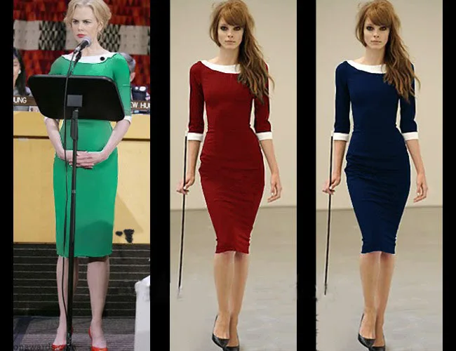 Oxiuly Прямая поставка Новинка 2017 года Топ Мода Женщины Pinup рокабилли Colorblock Bodycon