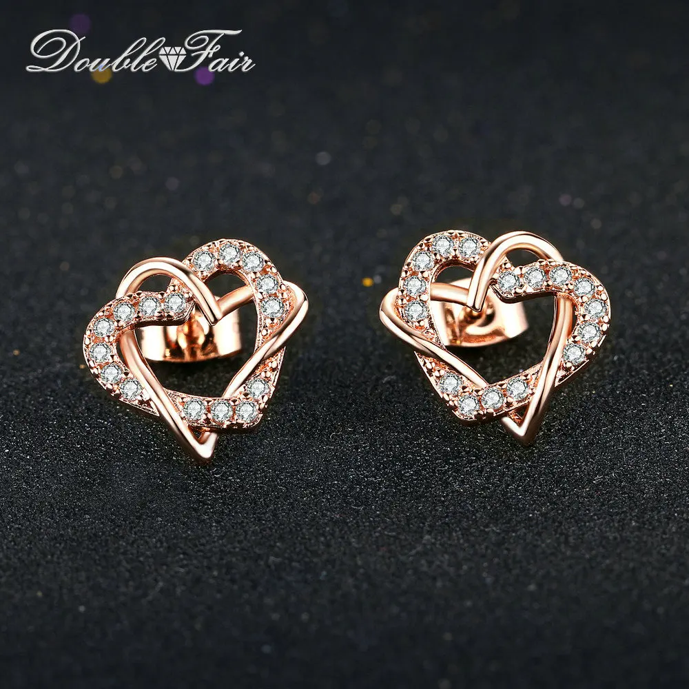 Женские серьги гвоздики с сердечками в виде сердечек|stud earrings silver|earings fashion