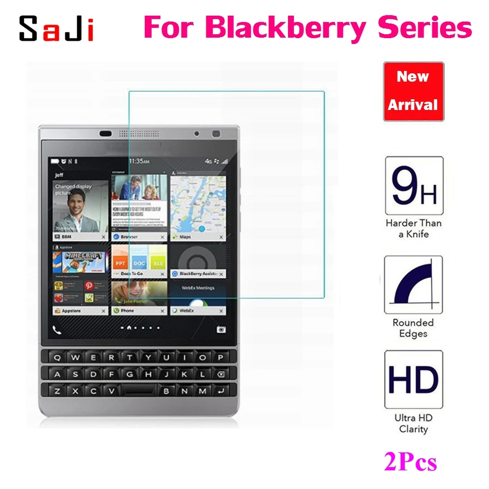 2 шт. Защитная пленка для экрана 0 3 мм Премиум Закаленное стекло Blackberry Q30 Passport Z30Case