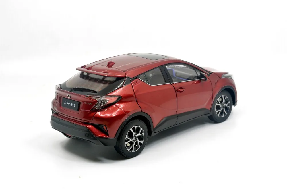 Масштаб 1:18 Toyota C HR CHR 2019 красная статическая имитация литая миниатюрная