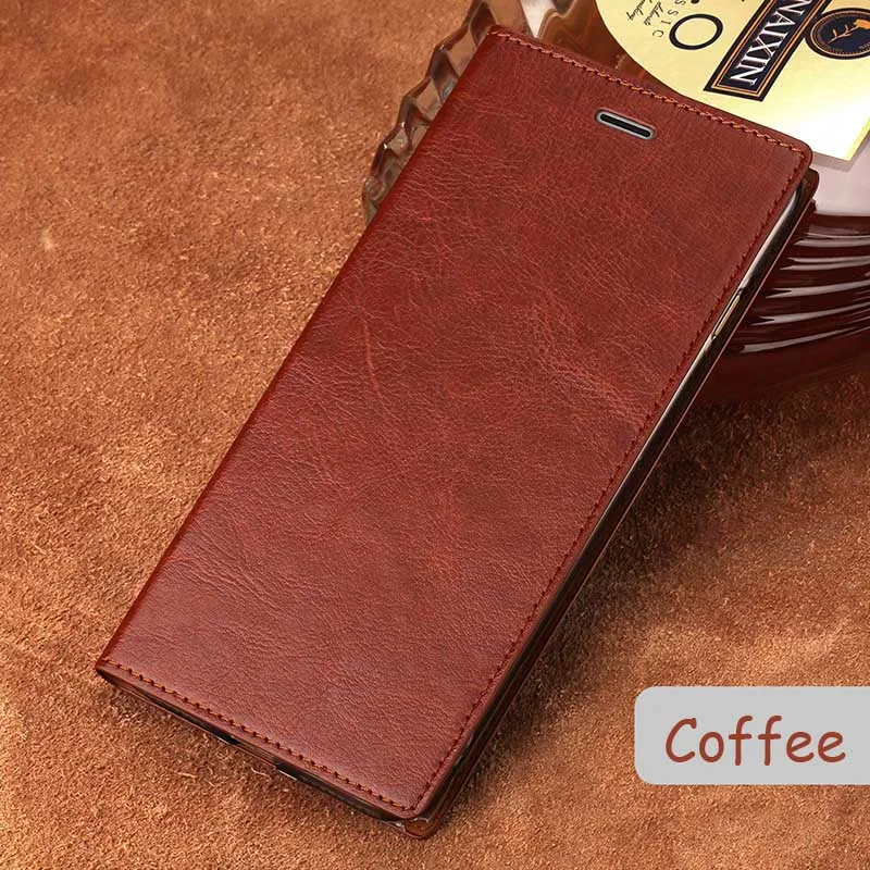 Coffee Флип-чехол для телефона для Xiaomi Pocophone F1 чехол масла из вощеной кожи всасывания чашка с крышкой для A1 A2 Lite Max 2 3 Mix2s для Redmi Note 5, чехол - Цвет: Coffee