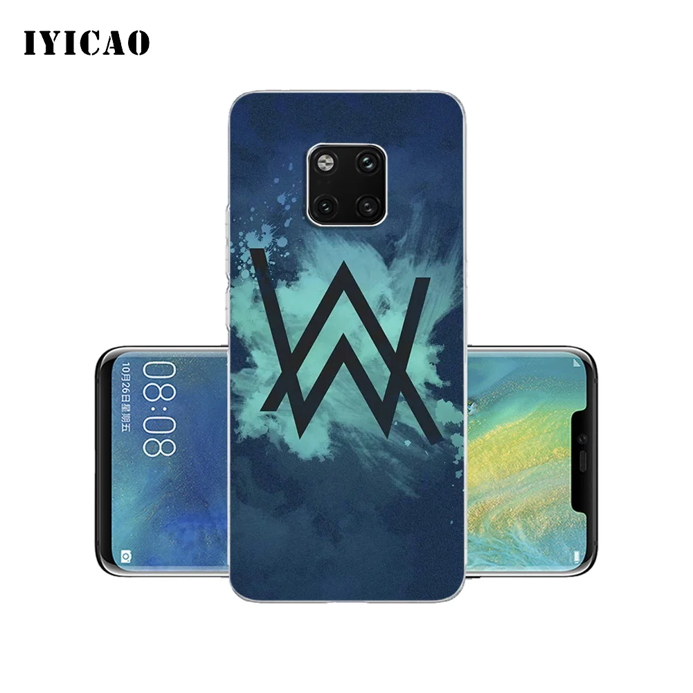 Мягкий силиконовый чехол для телефона IYICAO Alan Walker singer Huawei Mate 10 20 Lite Pro Nova 2 2i 3 3i 4 TPU |