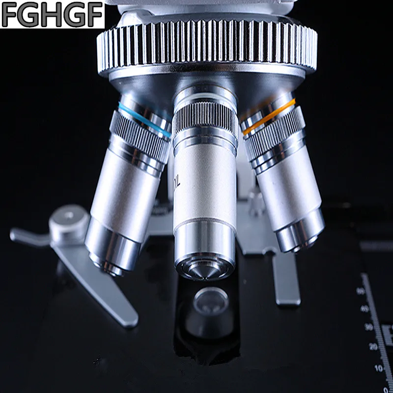 FGHGF WF100X зум 100 раз Biomicroscope цель Стандартный 20,2 мм Интерфейс 195 Ахроматический Весна масла 40X Объектива объектива