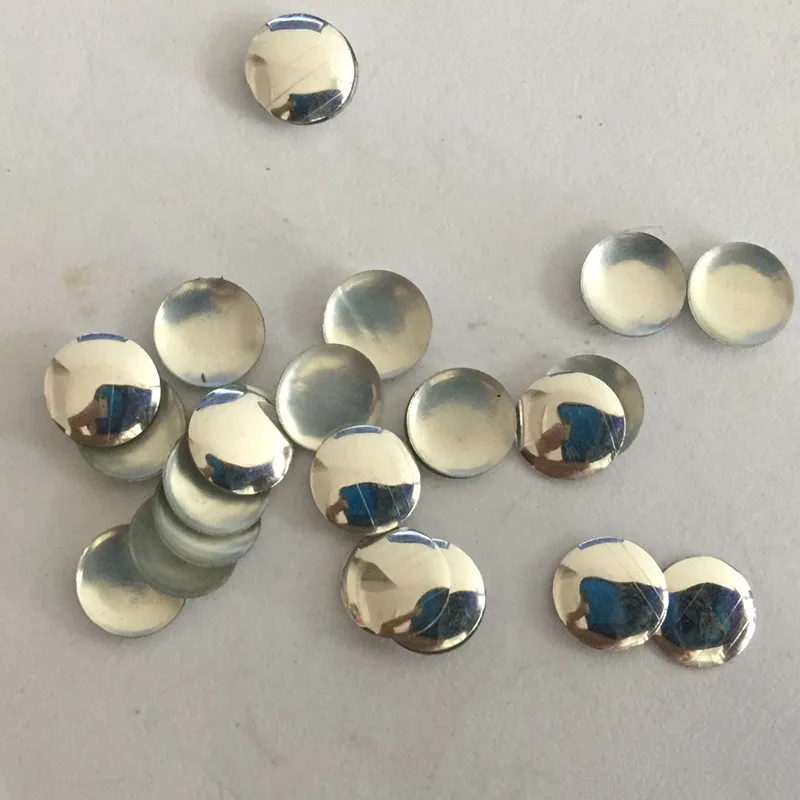 500 шт 5 мм круглые серебряные плоские задние шпильки исправленное железо на