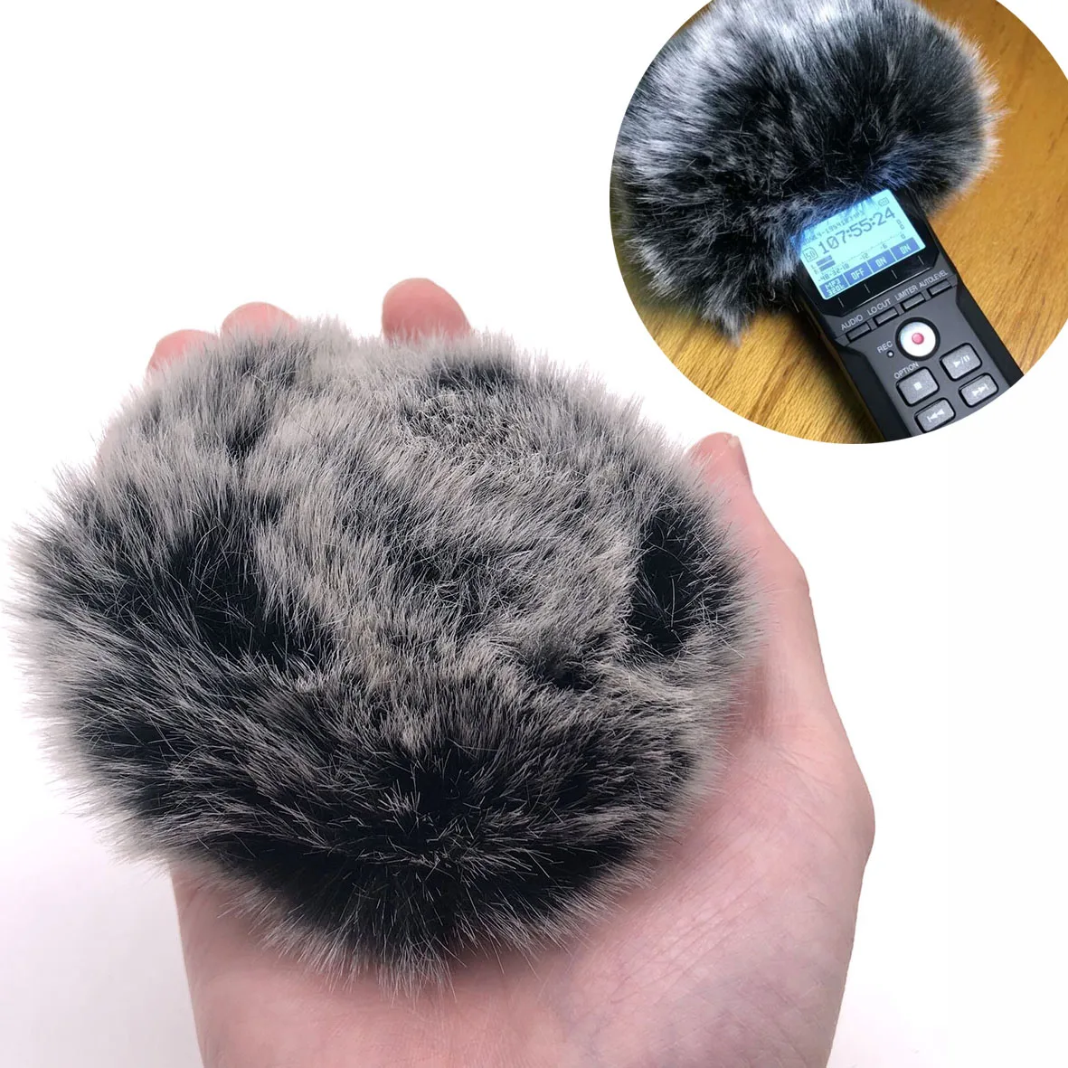 Уличный искусственный меховой ветрозащитный экран Deat cat для зума H1 глушитель