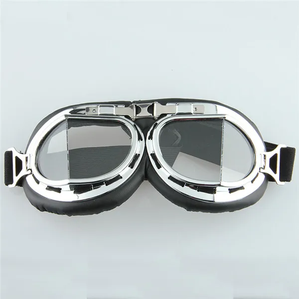 Clear Lens Goggle POSSBAY мотоциклетные шлемы винтажные скутеры полуоткрытые мотоциклетные Шлемы Casco Moto козырек УФ очки Мужские шлемы для Harley - Цвет: Clear Lens Goggle