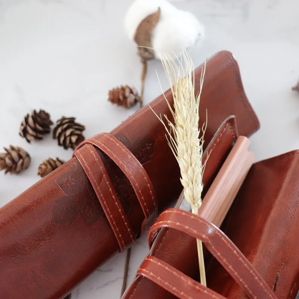 1X винтажный пиратский пенал Ретро Классический чехол для ручки компас складные