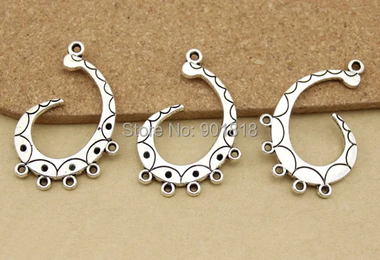 10 шт./лот подвеска звено ювелирные изделия Подвески с петлей односторонняя