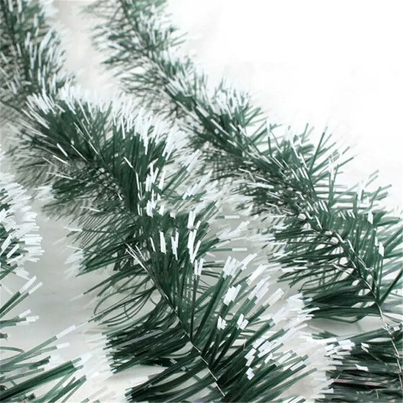 2m Ribbon Garland Christmas Tree Ornaments Decoration for Home White Dark Green Cane Tinsel Party Supplies | Дом и сад