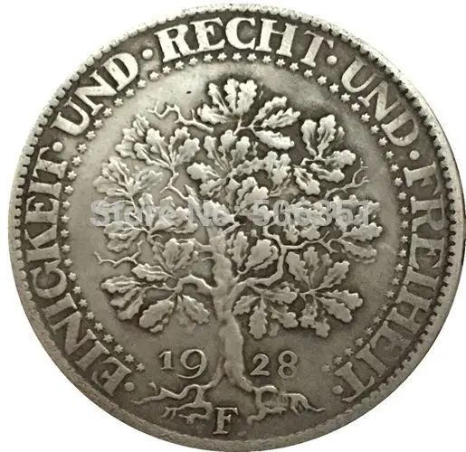 1928F Немецкая монета 1927-1933 разных даты 36 монет копия - Цвет: 1928F