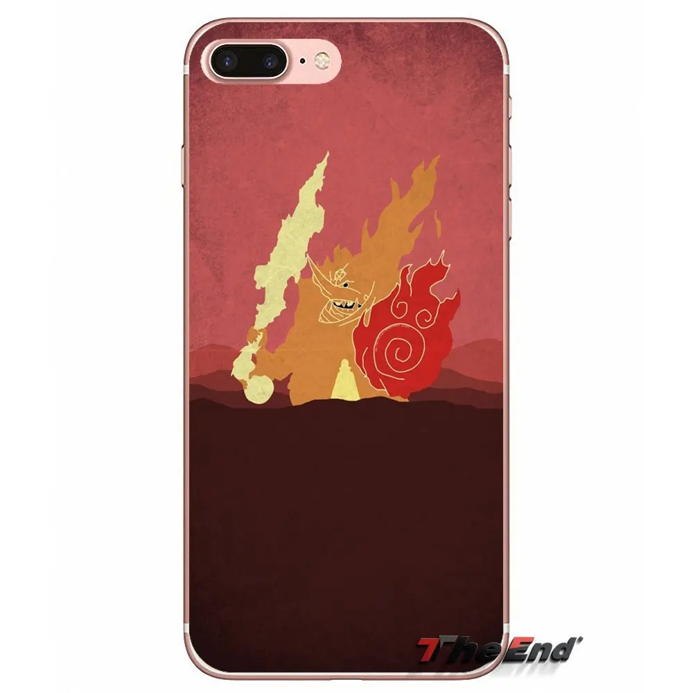For Huawei G7 G8 P7 P8 P9 Lite Honor 4C 5X 5C 6X Mate 7 8 9 Y3 Y5 Y6 II 2 Pro 2017 Cute Kurama Naruto Minimal Soft Phone Case | Мобильные