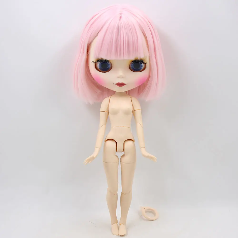 ICY Blyth Обнаженная кукла для серии № BL1096 розовые волосы с челкой матовое лицо соединение тела подходит для DIY Изменение BJD