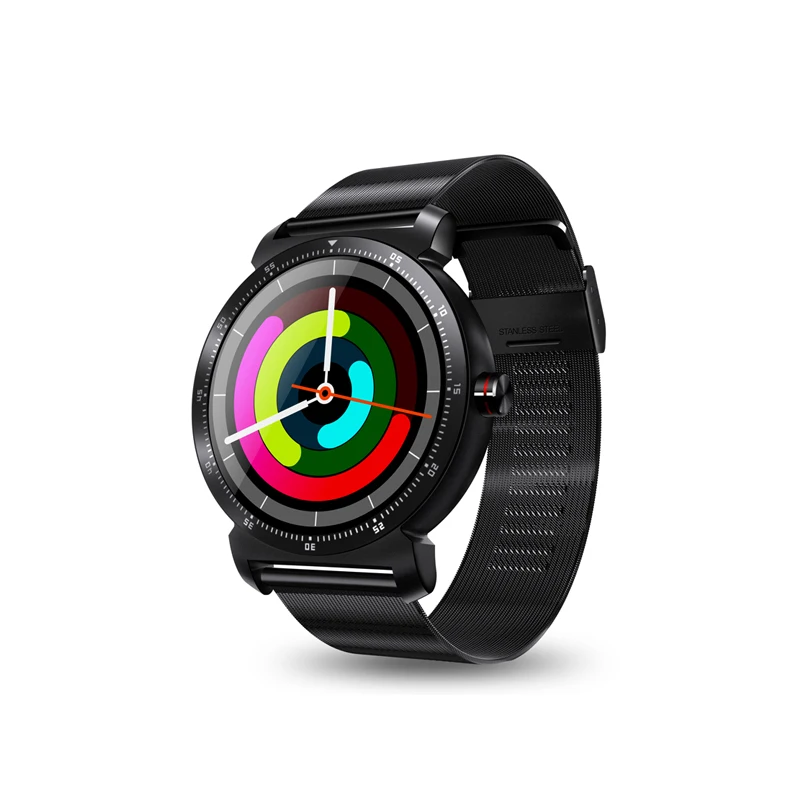 steel black K7 Смарт часы Полный сенсорный экран Bluetooth Вызов пульсометр Шагомер Smartwatch для мужчин подключение Android IOS pk k88hplus - Цвет: steel black