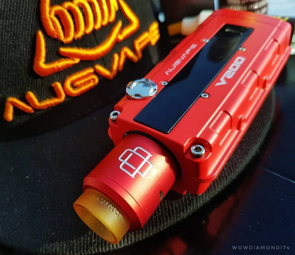 Augvape V200 200 W электронная сигарета испаритель с 22 мм Druga RDA распылителя Красный мод
