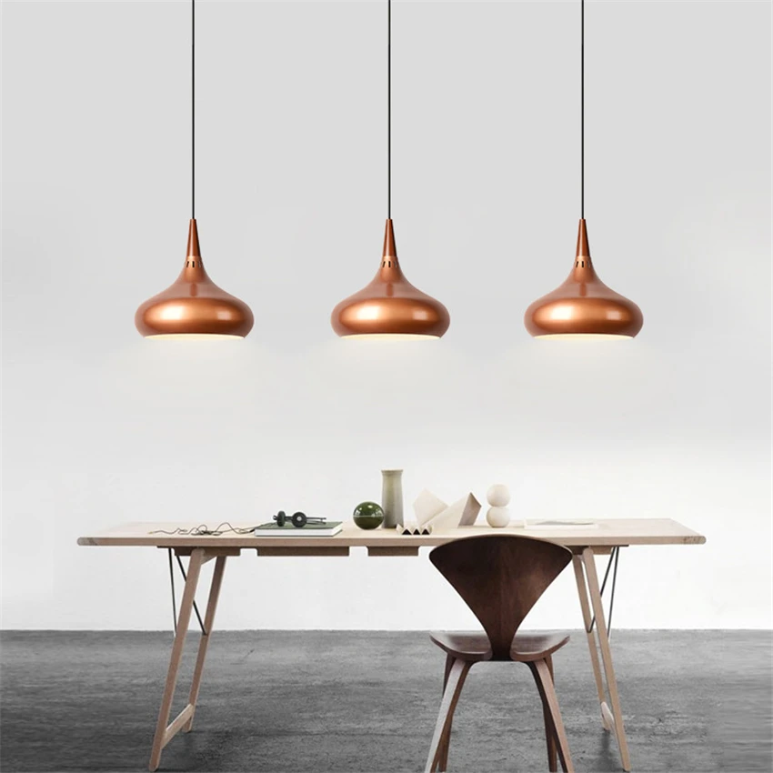 Современные подвесные светильники дизайн LED люстра дерево и алюминий лампа