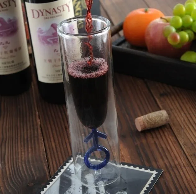 1 шт. новинка стеклянная чашка с изображением сердца двойная стенка для пива