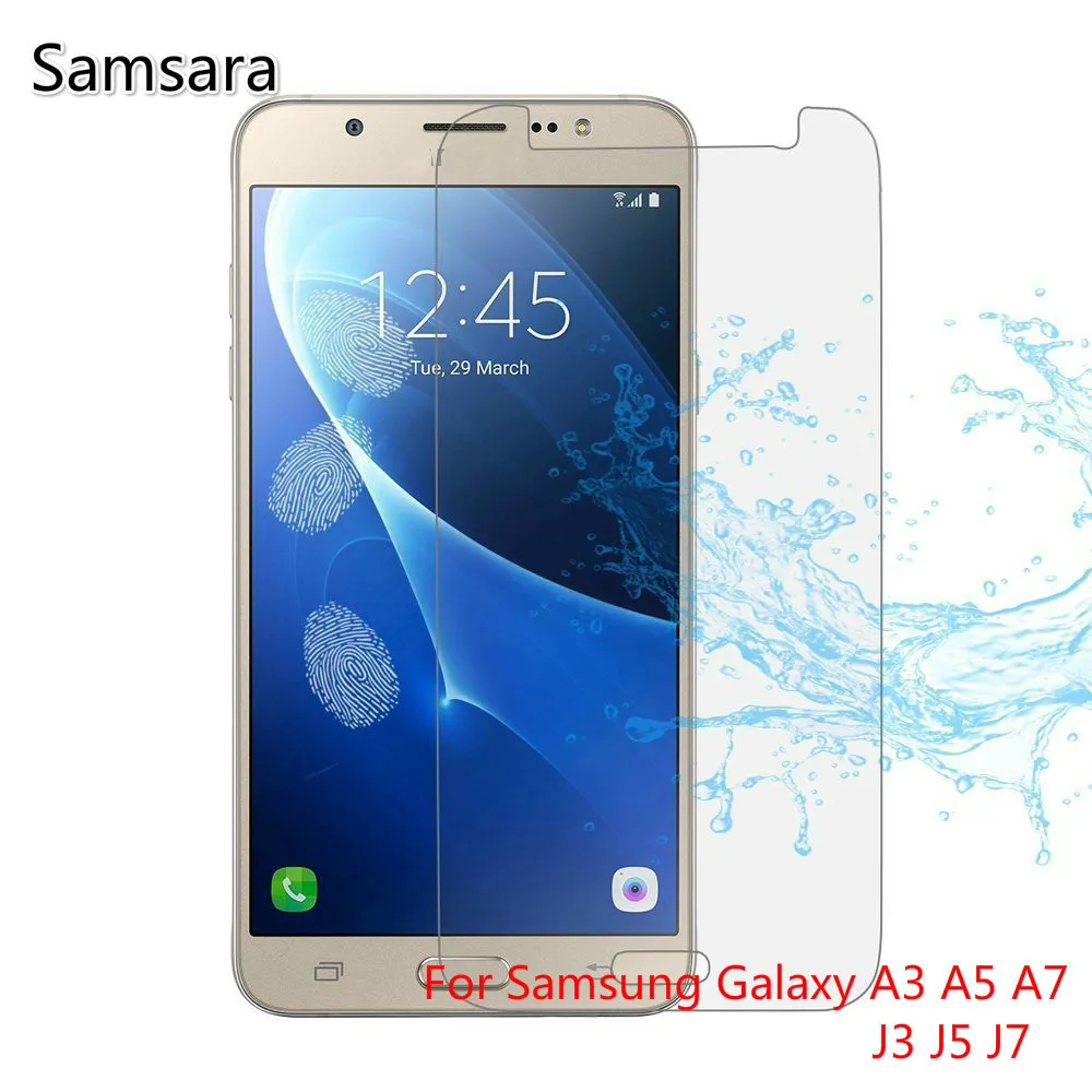 Защита экрана для Samsung Galaxy J3 J5 J7 A3 A5 A7 2016 2017 закаленное стекло J330 J530 J730 J310 J510 J710