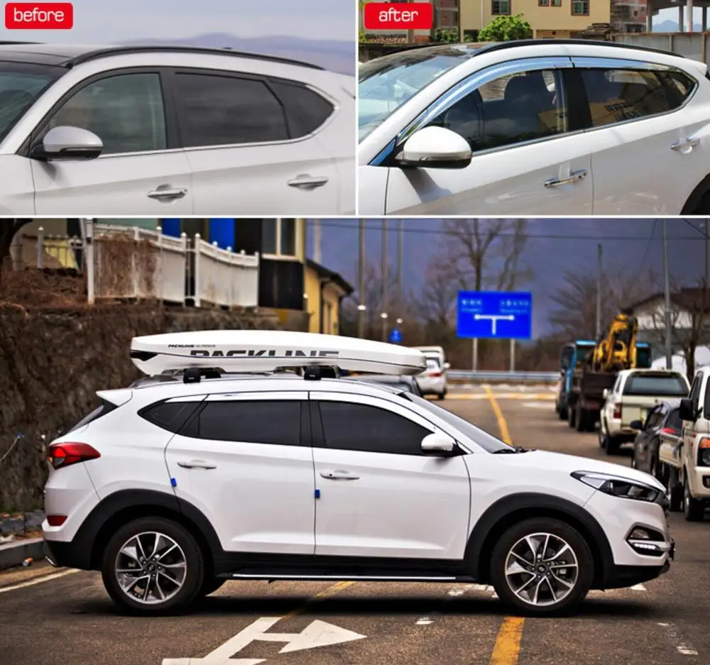Козырек на окно из АБС хром и пластика для Hyundai TUCSUN 2015 2017 2018 2019|Хромирование| |