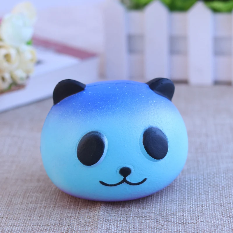 Kawaii Galaxy крем с голубой пандой ароматизированный Jumbo мягкое медленное нарастающее