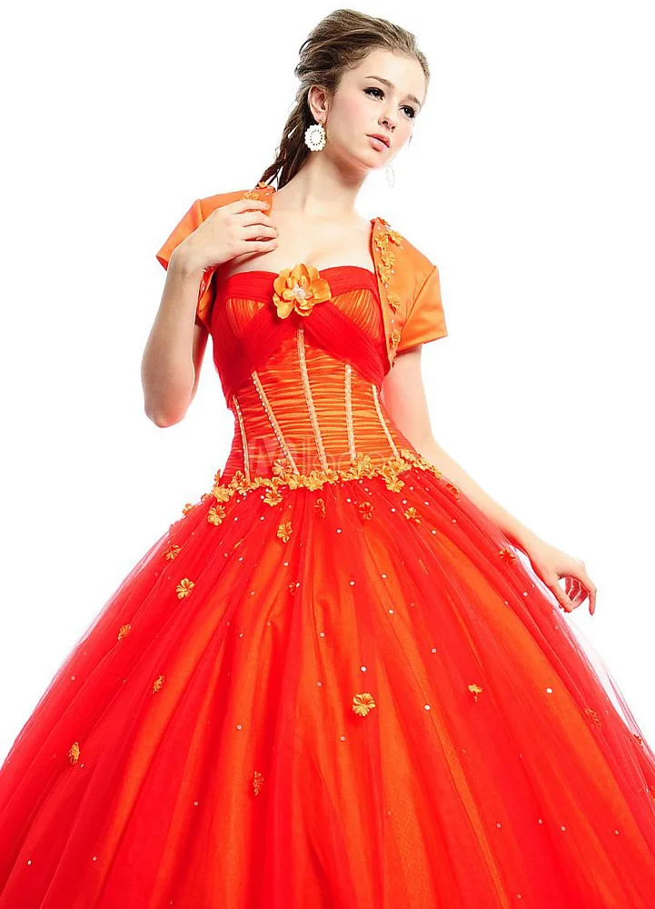 Quinceanera платья с куртки мяч много цвет свадьба Vestidos сердечком пышное цветы |