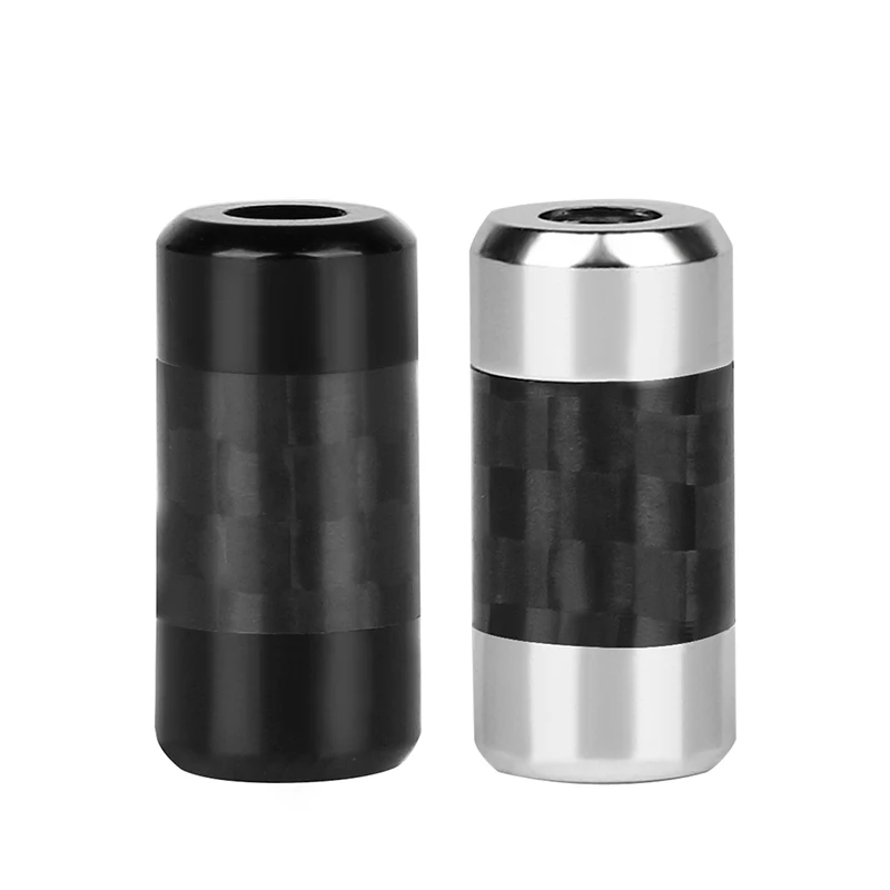 silver and black QYFANG 3,2 мм до 2,0 мм углеродное волокно Y сплиттер аудио разъем провода адаптер стереонаушники Hi-Fi линейный разъем Обновление разъем наушников - Цвет: silver and black