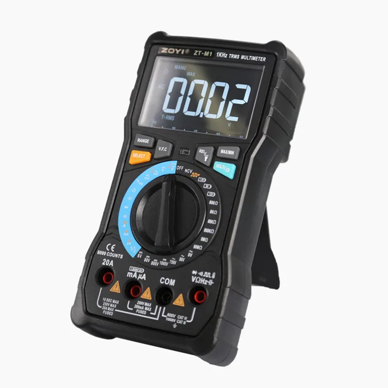 От оригинального производителя, ZOYI ZT-M0 ZT-M1 ZT-X истинного среднеквадратичного значения Цифровой мультиметр переменного тока постоянного тока Напряжение Ток Ом Температура мультиметр - Цвет: ZT-M1