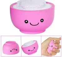 5pcslot kawaii squishies jumbo stress relief toys adorable rice bear scented charm slow rising squeeze stress reliever toys