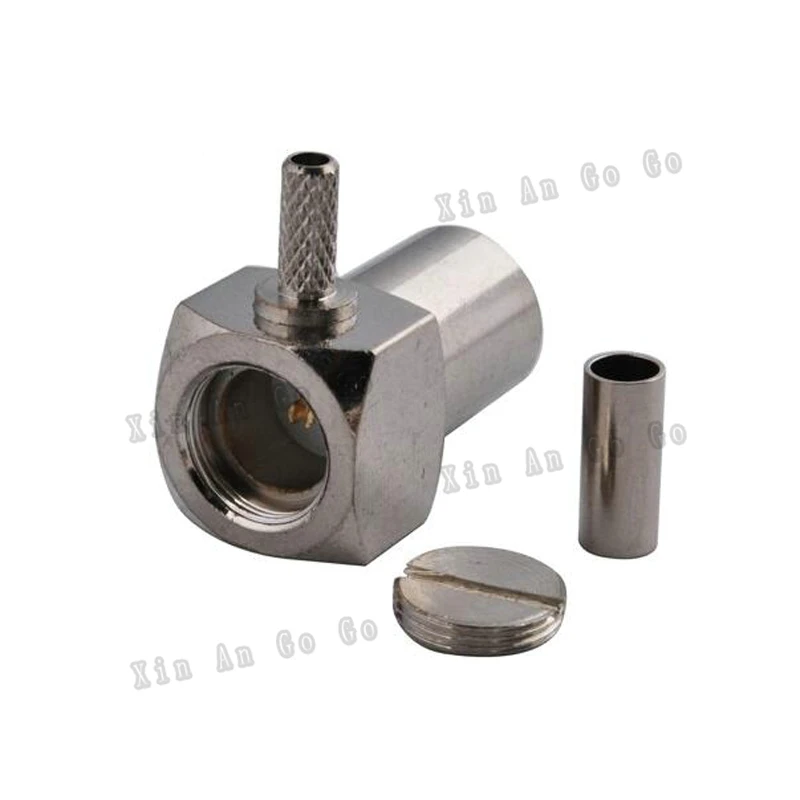 Новинка обжимный разъем RCA мама RF коаксиальный TV гнездовой прямоугольный обжим