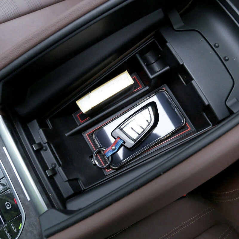 Автомобильный внутренний подлокотник черный ящик для хранения держатель BMW X5 G05