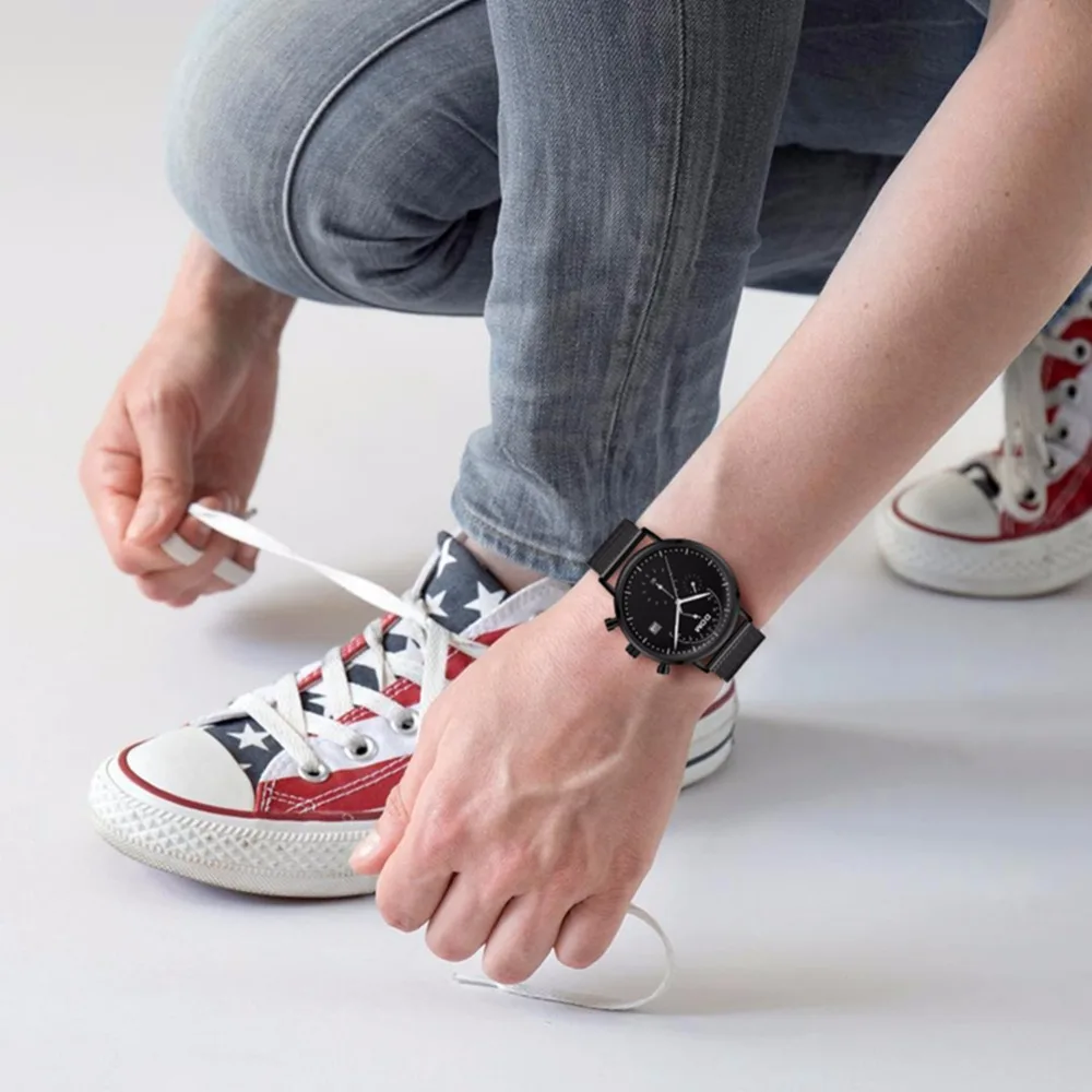 

Watch Men DOM Brand Fashion Quartz Watches Waterproof Date Chronograph Luminous Hands Casual Male Wristwatch Student Clock M-612