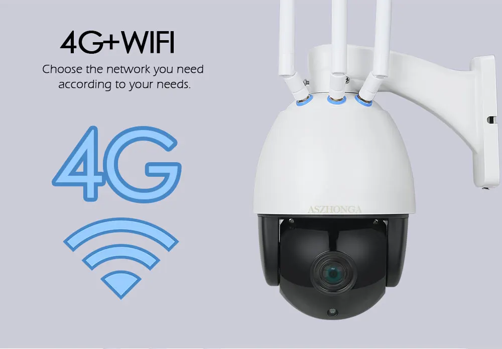 Беспроводная 3g 4G sim-карта PTZ IP камера 1080 P HD 5X зум CCTV безопасности наблюдения скорость купольная wi-fi-камера 50 м IR камера ночного видения