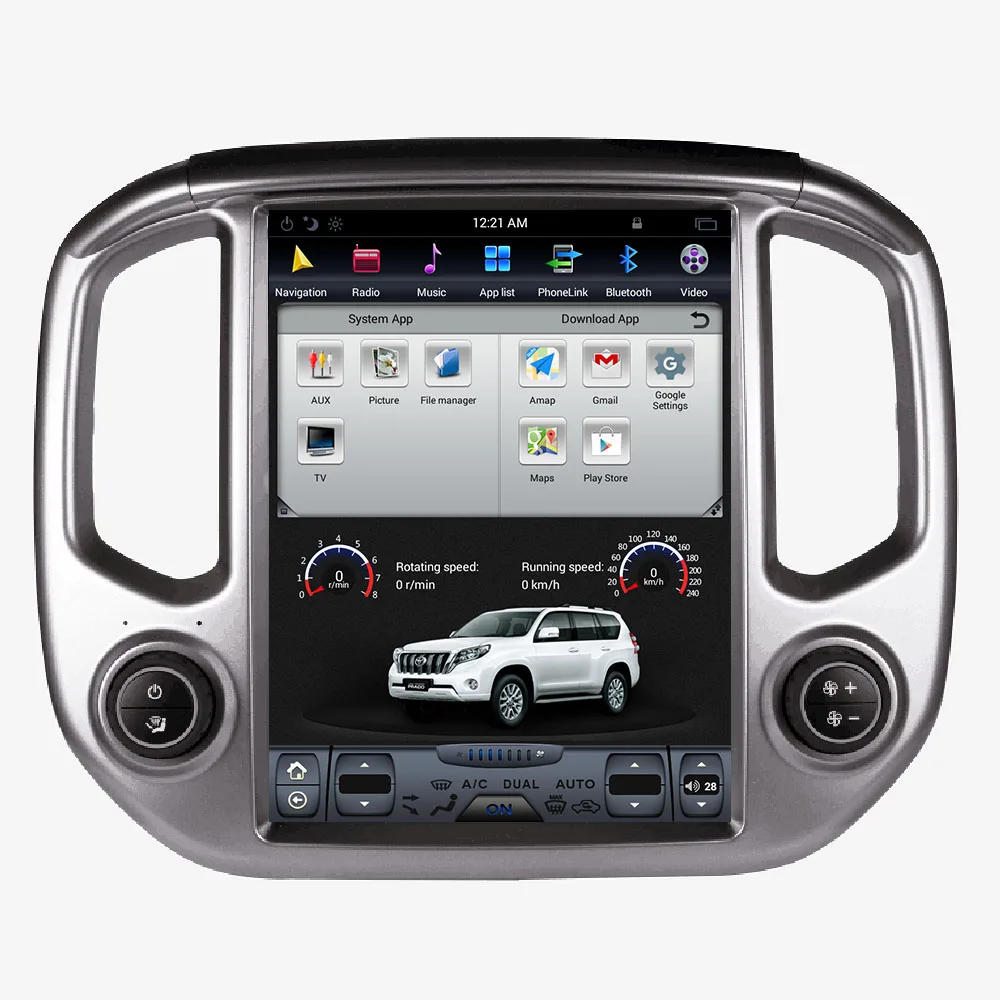 Автомобильная 4 ядра Tesla 12 1 дюйма 2 ГБ + 32/64 Гб ОЗУ 6 0 Android|Автомагнитолы| |