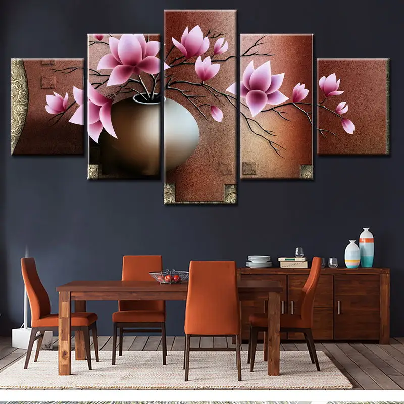 Мода HD Большой Холст Картина 5 панелей домашний декор настенные художественные