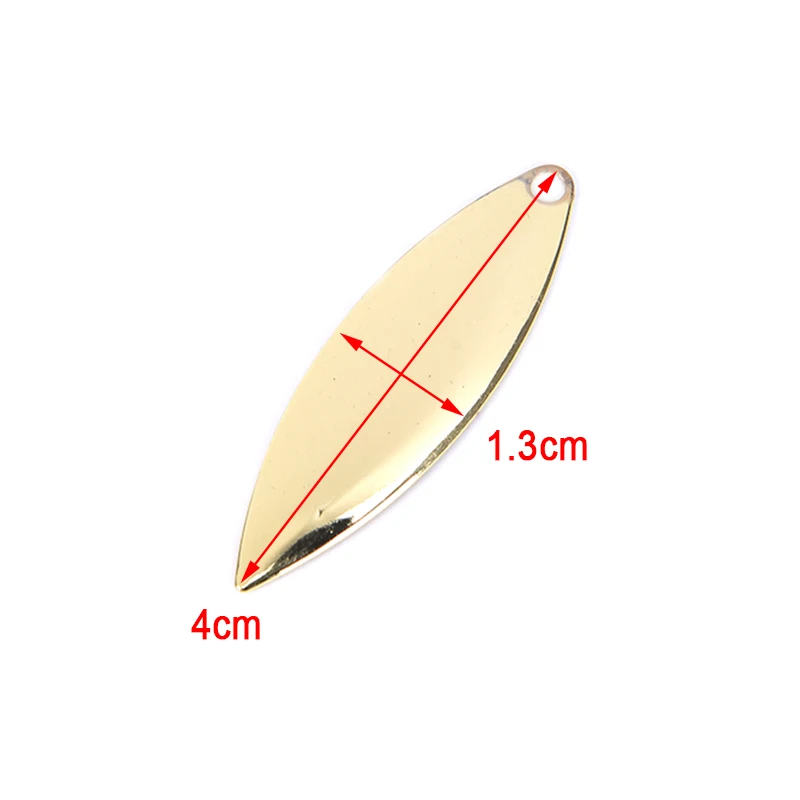 C-GD 50 шт. 45 г/50 г/75 г Металлические ивы Spinner лезвия гладкая отделка, Спиннер Сделай Сам приманки рыболовные приманки, снасти ремесло рыболовные Spinner Лезвия - Цвет: C-GD