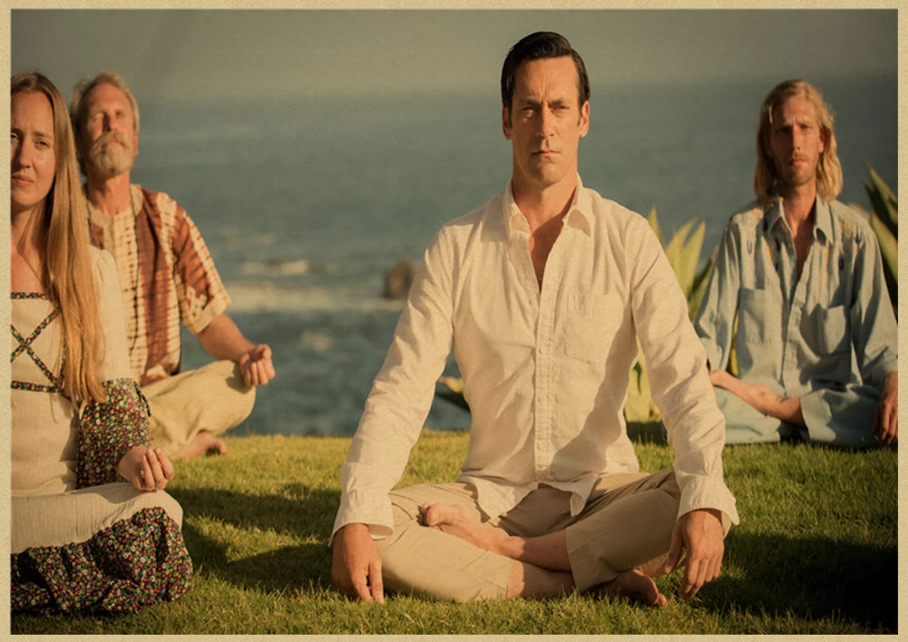 Mad men классический фильм крафт-бумага Ретро стиль декоративная печать на крафтовой бумаге настенная живопись наклейки для дома плакаты - Цвет: Бургундия