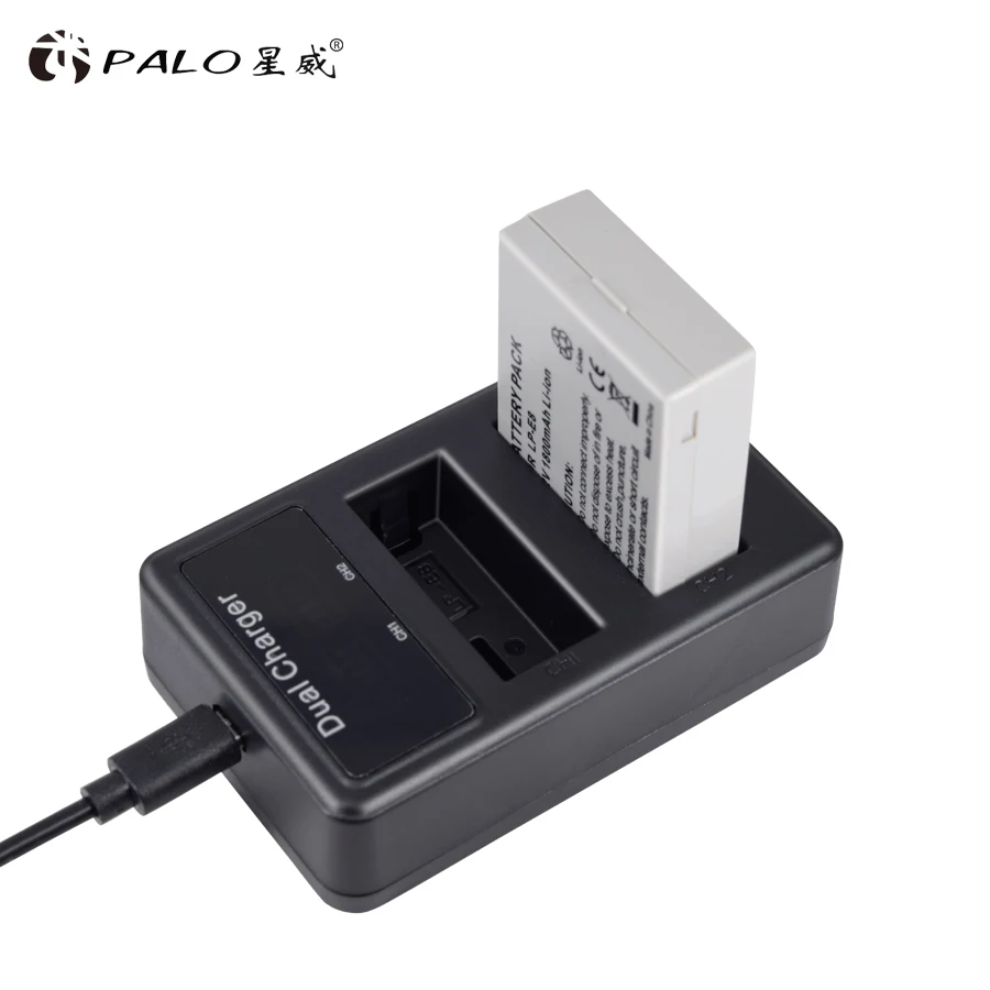 Аккумулятор для камеры PALO LP E8 LPE8 1800 мАч + двойное зарядное светодиодный кой Canon EOS