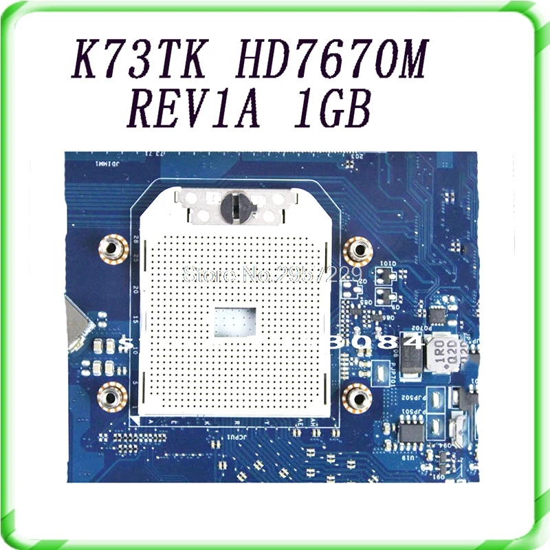 Для For Asus K73T X73T K73TA K73TK R73T Latop материнская плата QBL70 LA 7553P hd7670m 1GB Материнская 100%