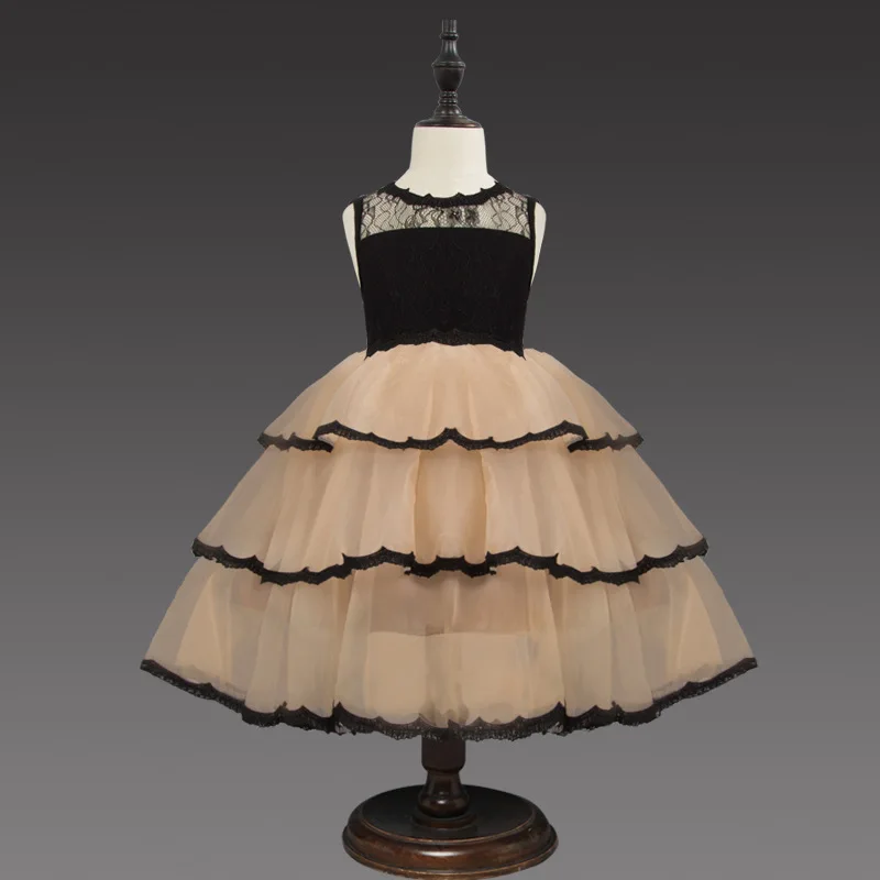 В наличии черные и цвета шампанского кружевные платья с цветочным узором для