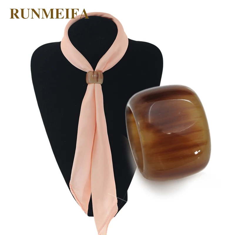 RUNMEIFA драгоценность цилиндрическое кольцо в форме шарфа цилиндрическая Пряжка