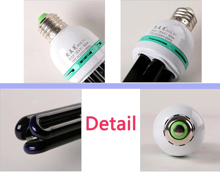 220V E27 5-40 Вт УФ лампа УФ ультрафиолетовый флуоресцентный свет лампа Спиральные энергосберегающие черный светло-фиолетовые лампы освещения