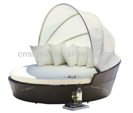 Современный дизайн уличная БАЛИЙСКАЯ дневная кровать поли ротанговая