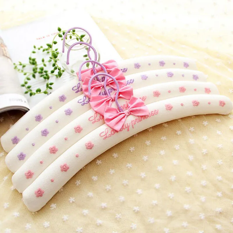 Вешалка для одежды с розовой и фиолетовой подкладкой 10 шт.|Вешалки крючки| |