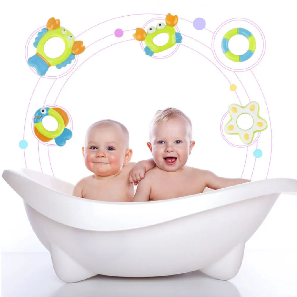 Игрушки для ванной осьминог наконечник 6 шт. в комплекте стакан плавающая игрушка