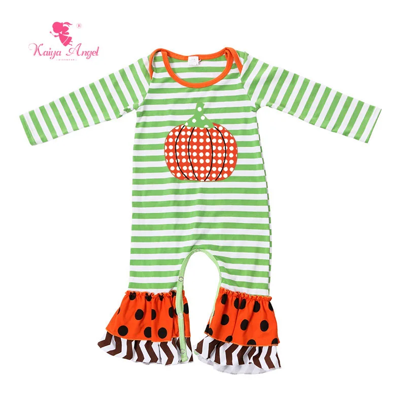 

2018 New Christmas Halloween Fall Baby Girl Clothes Newborn Cotton Romper Infant Outfit Cothes Wholesale Sets Jumpsuits 0-24M