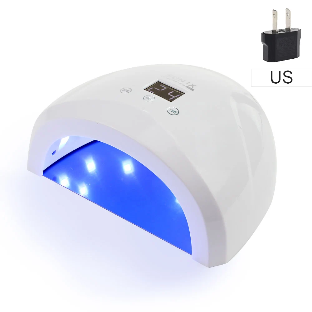 US plug Sun1X УФ лампа для маникюра Лак для ногтей светодиодный свет с 365nm 36 Вт отверждения гель Сушилка для ногтей лампа машина инструменты для ногтей - Цвет: US plug