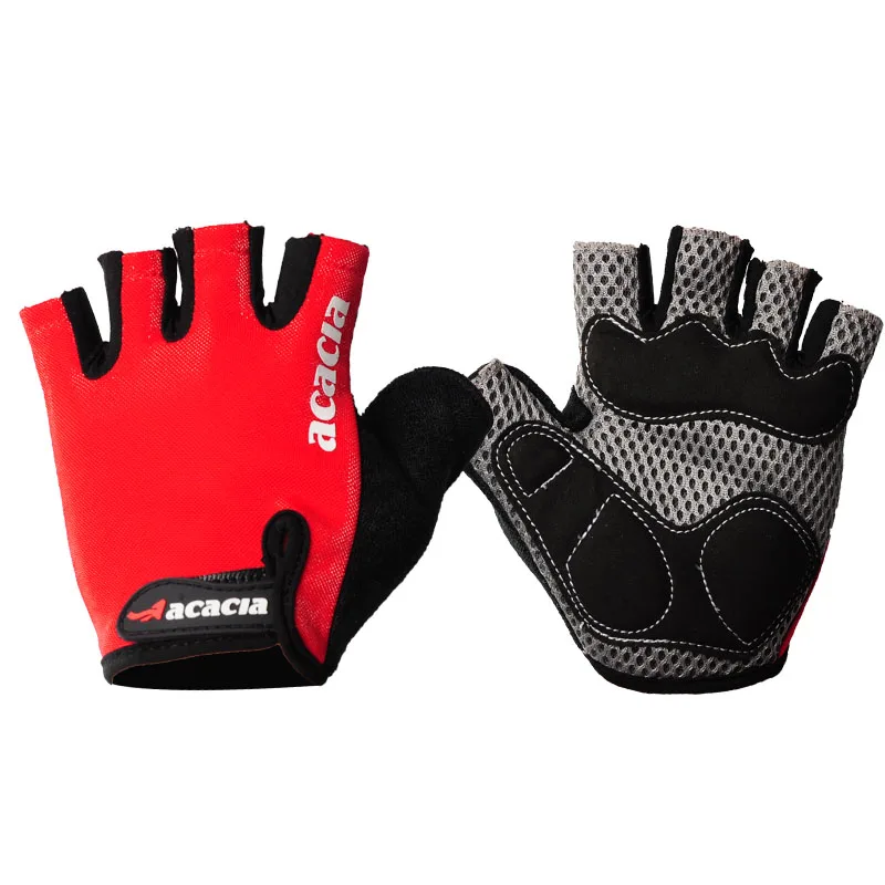 Велосипедные перчатки с открытыми пальцами противоскользящие дышащие MTB для