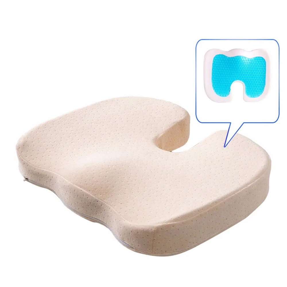 Seat Cushion U-образная Красивая гелевая Подушка для ягодиц, гелевая усиленная подушка для сиденья-нескользящий ортопедический гель и пена с эффектом памяти, подушка для копчика@ 15 - Цвет: Seat Cushion