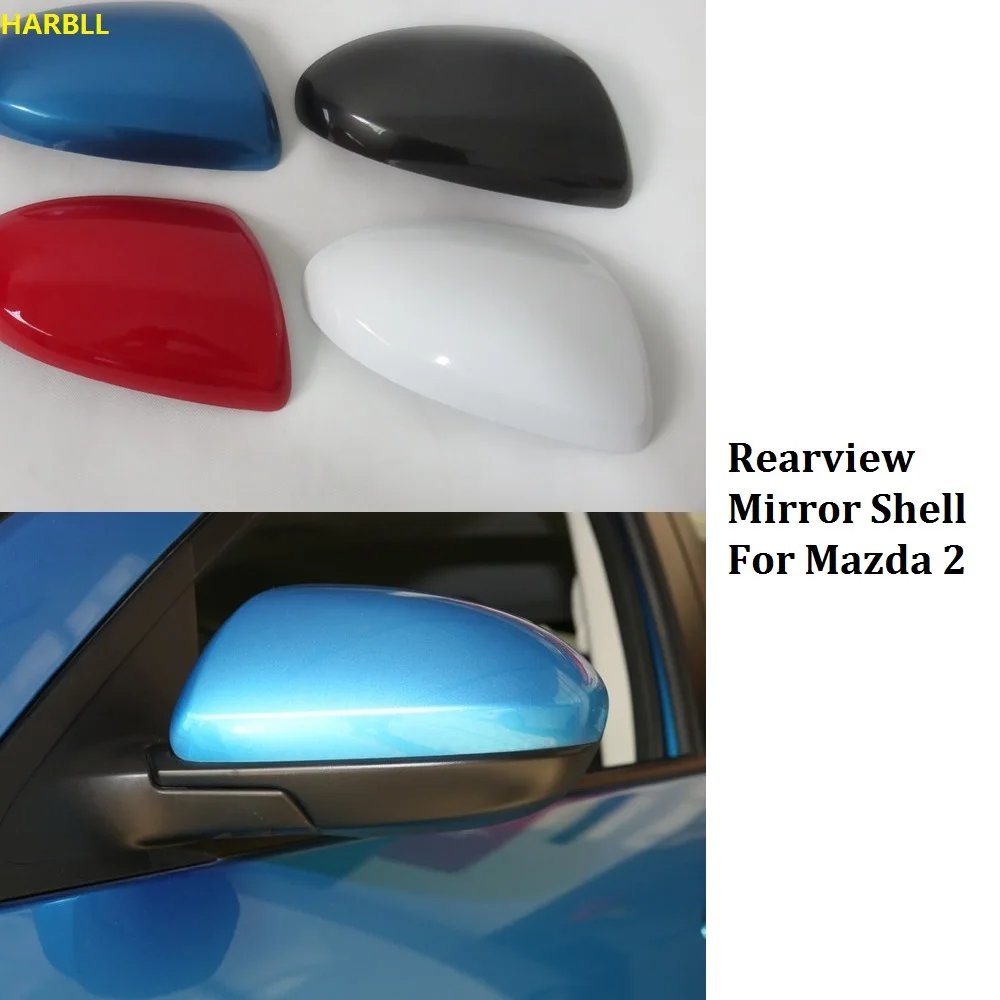 HARBLL 2 шт. чехол для зеркала заднего вида Mazda 2|rearview mirror cover|mirror rearviewcover |