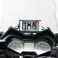 motorcycle usb charger mobile phone holder stand bracket for yamaha xmax125 xmax 250 xmax300 400 2017 2018 smartphone support