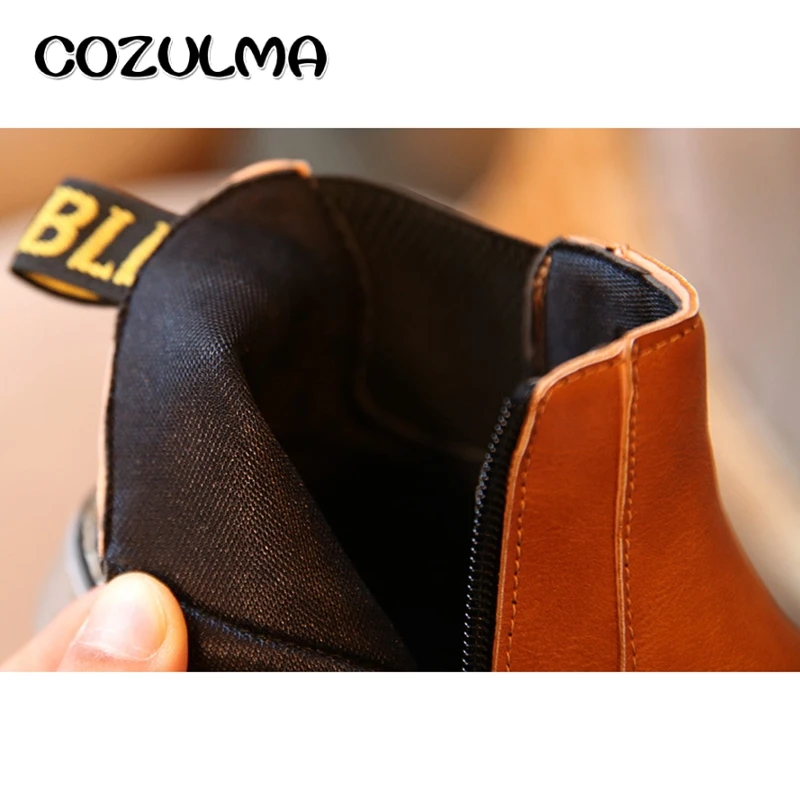 COZULMA/осенне-зимние кроссовки для мальчиков и девочек; Детские кроссовки; Детские Ботинки martin для мальчиков и девочек; кожаные ботинки ручной работы; детская обувь для малышей